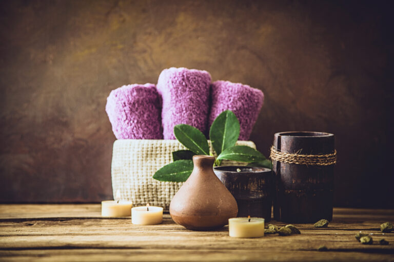 Spa natural on brown